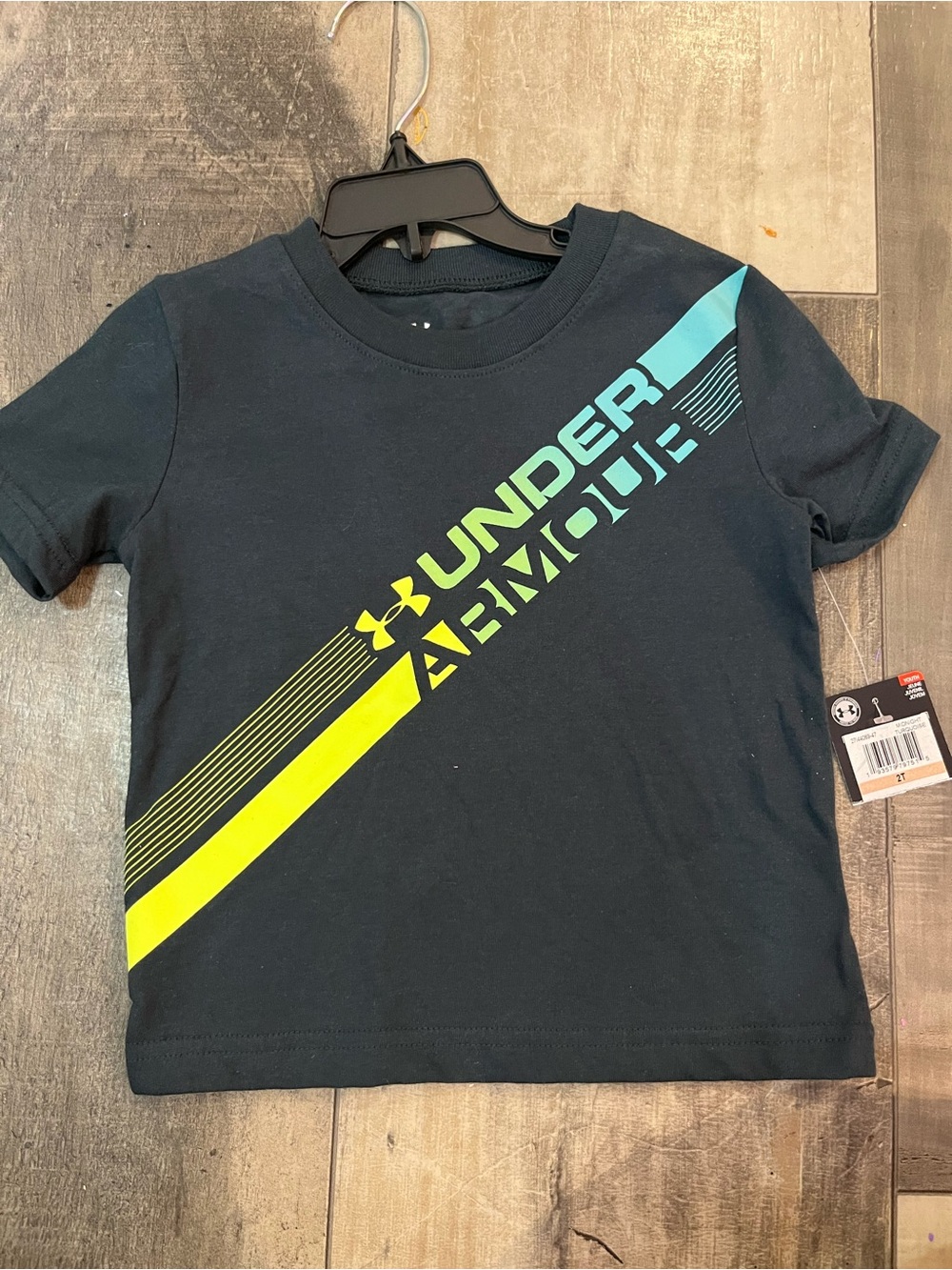 Under Armour Toddler Boys Black Graphic T-Shirt 2T NWT